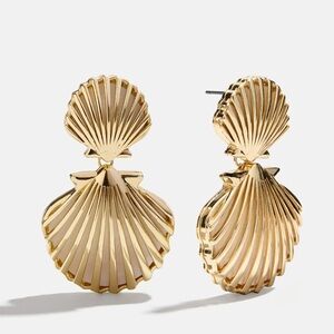 House of Harlow 1960 Gold Seashell Earrings
